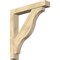 Ekena Millwork Funston Block Rough Sawn Bracket w/ Offset Brace, Douglas Fir, 6"W x 36"D x 40"H BKT0604X36X40FST05RDF - alternate 1